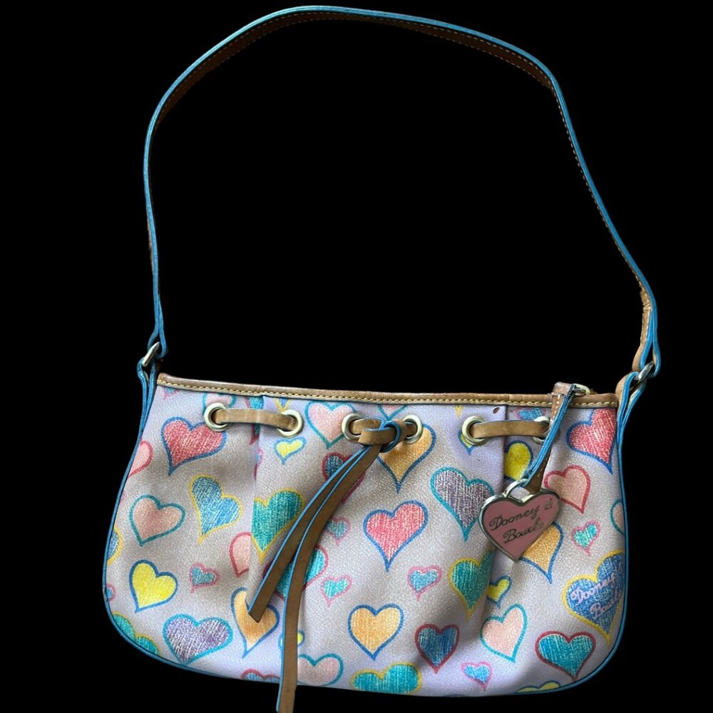 Dooney & Bourke Vintage Heart Crayon Scribble Bag